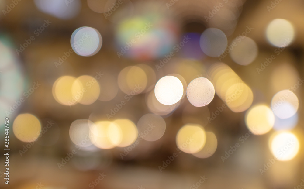 Bokeh in the mall as an abstract background Bokeh in the mall as an abstract background