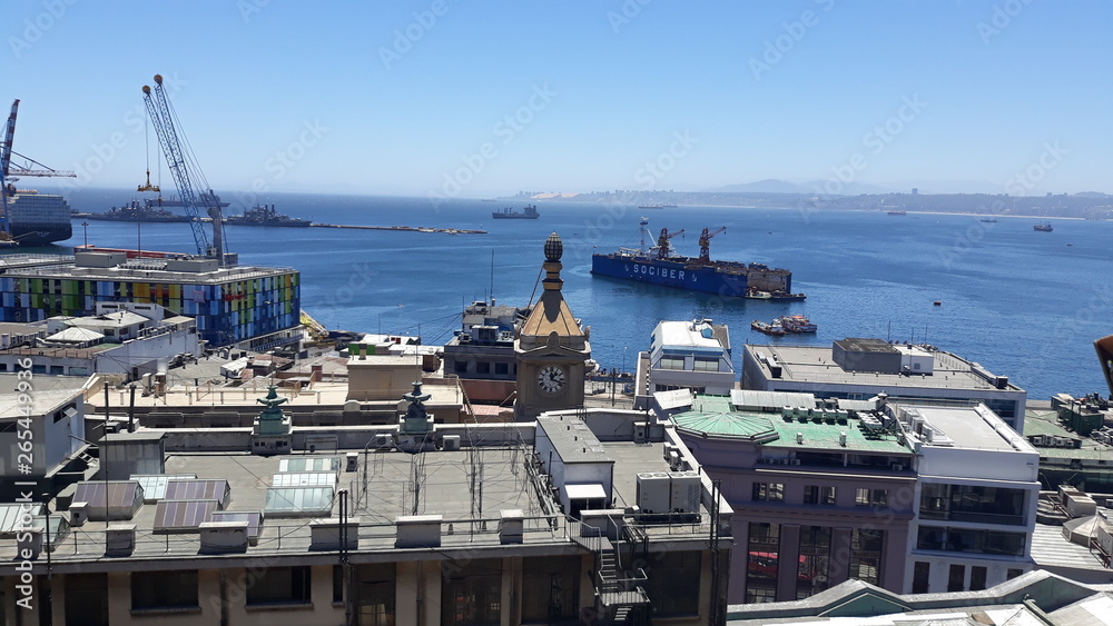 Puerto de Valparaiso in Chile