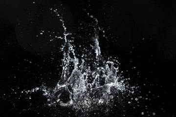 water splash black background backdrop fresh feeling