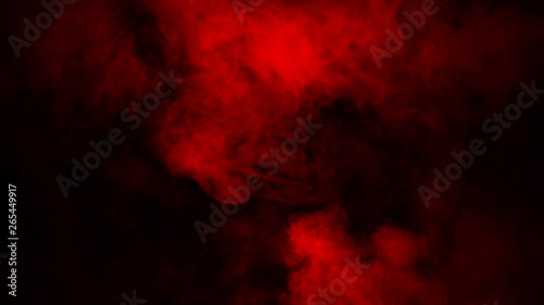 Red smoke strean studio. Abstract fog texture overlays.