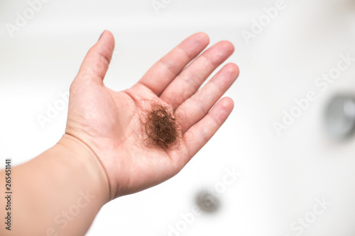 lost hair on the Palm of your hand.