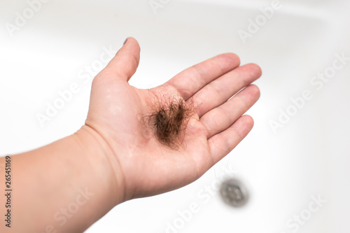 lost hair on the Palm of your hand.