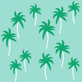 Tropical summer pattern vector illustration