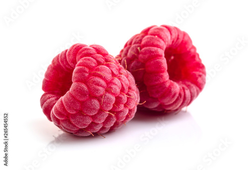 Raspberry in closeup