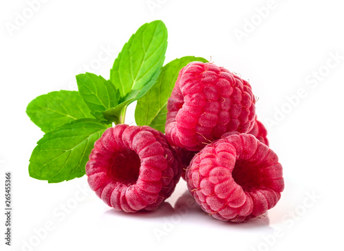 Raspberry in closeup