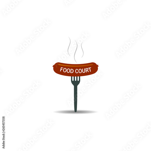 FOOD COURT Vector illustration