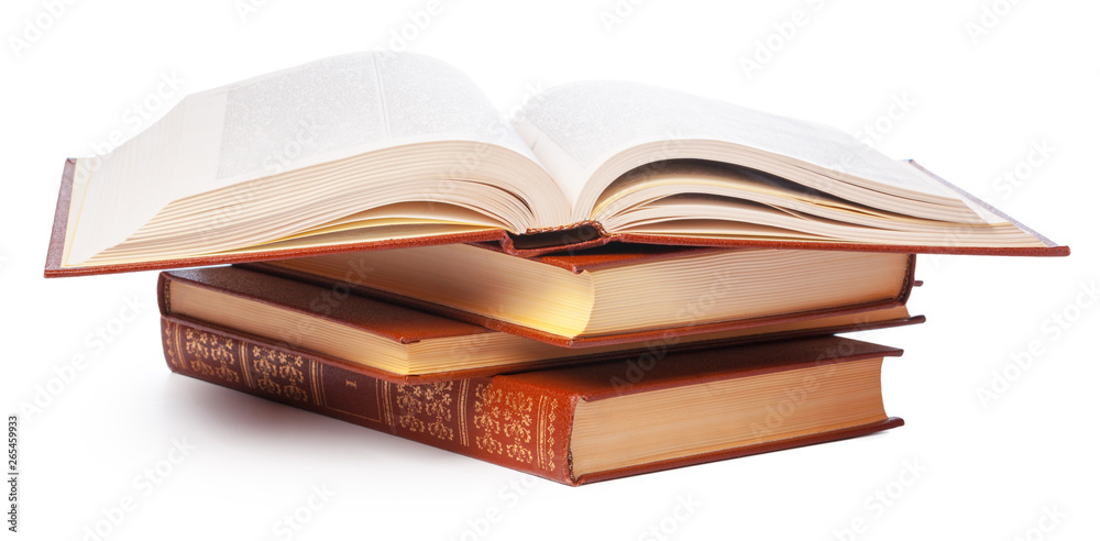 pile of books isolated on white background pile of books isolated on white background