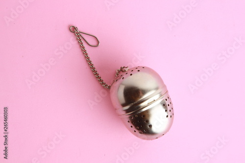 Billede på lærred Tea infuser strainer filter tea stainless steel ball