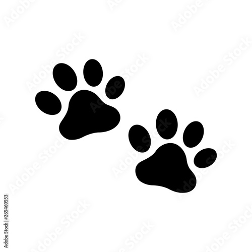 paw - black vector icon