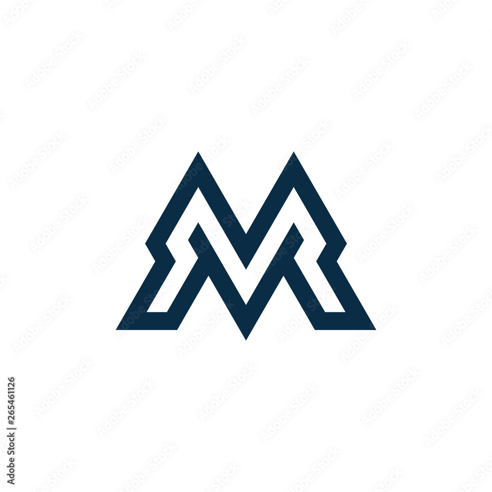 Initial M, MR , RM Logo - Vector logo template Initial M, MR , RM Logo - Vector logo template