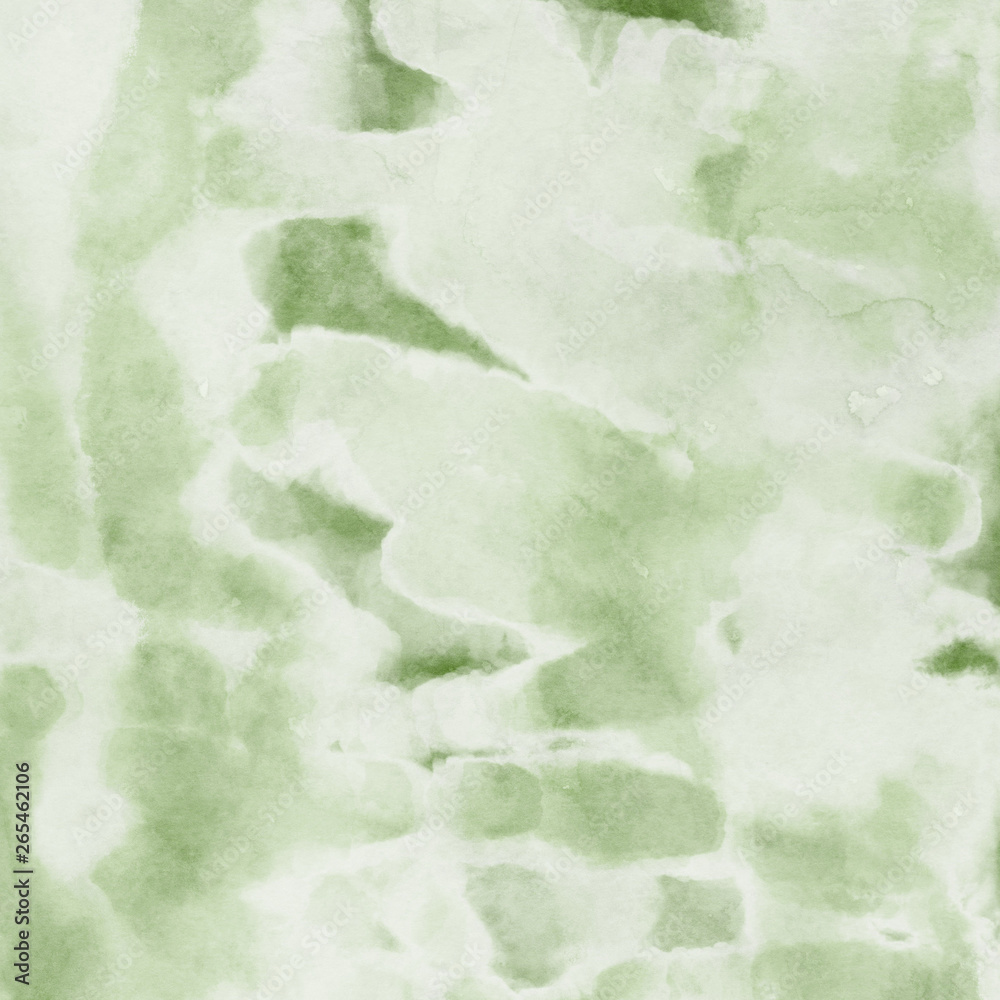Green ink and watercolor textures on white paper background. Paint leaks and ombre effects. Hand painted abstract image. Green ink and watercolor textures on white paper background. Paint leaks and ombre effects. Hand painted abstract image.