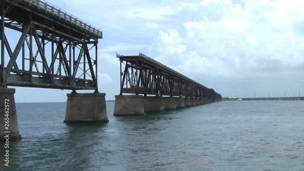 The Derelict Bahia Honda Railroad Bridge in the Florida Keys, United States The Derelict Bahia Honda Railroad Bridge in the Florida Keys, United States