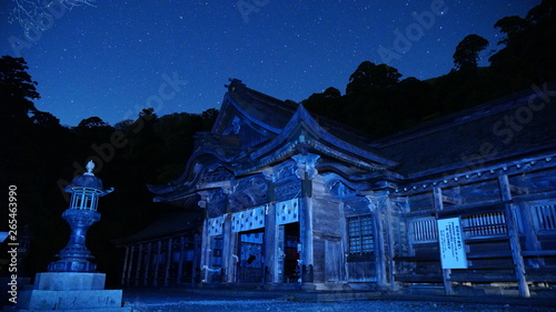 夜の大山寺