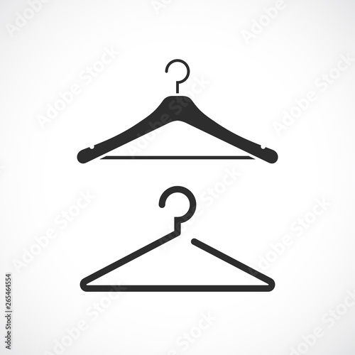 Hanger black silhouette vector icon