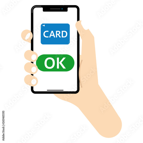 キャッシュレス決済：スマホ キャッシュレス 決済 カード クレジット cashless payment OK