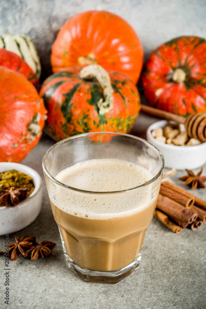 Spicy pumpkin coffee latte Spicy pumpkin coffee latte