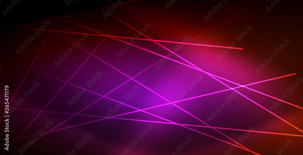 Neon glowing wave, magic energy and light motion background Neon glowing wave, magic energy and light motion background