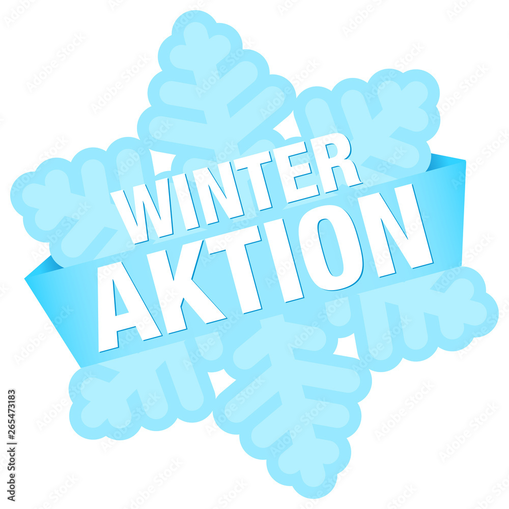 Fototapeta premium Schneeflocke-Button Banner 