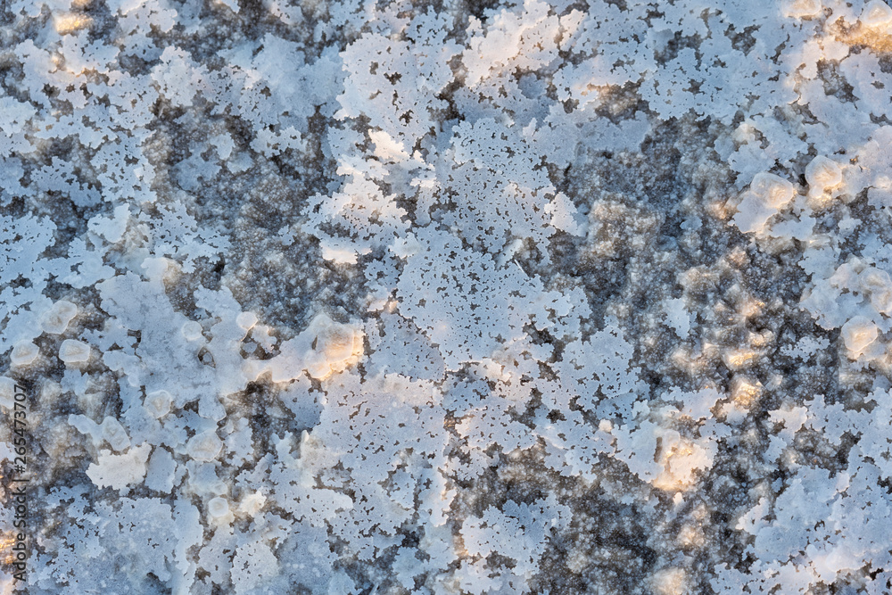 Close up of salt of the salt plains of Asale Lake in the Danakil Depression in Ethiopia, Africa Close up of salt of the salt plains of Asale Lake in the Danakil Depression in Ethiopia, Africa