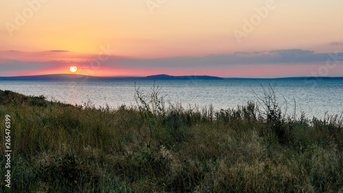 beautiful sunset on the estuary