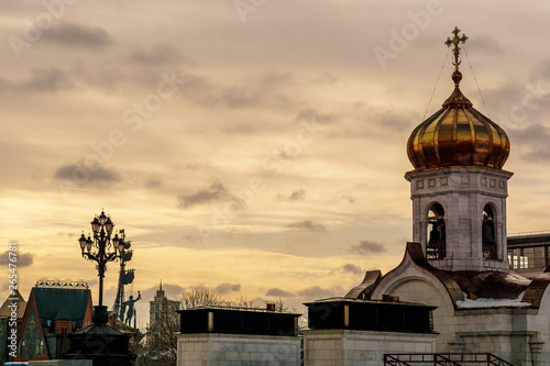 the dome of the Church against the sky