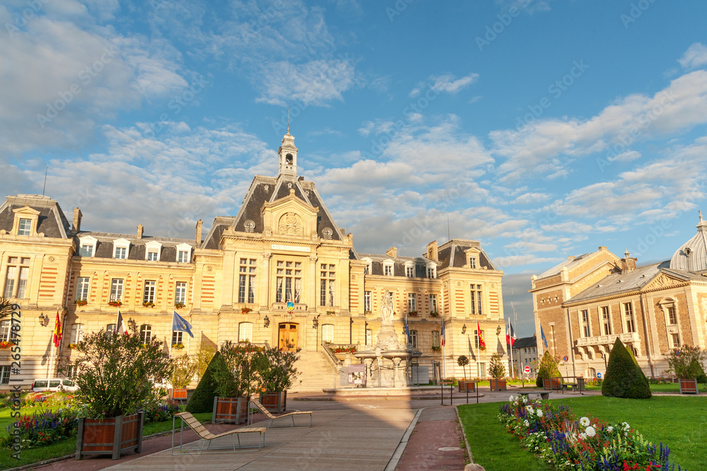 City Hall (Hotel de ville) of Evreux, the capital of the department of Eure, Normandy region of France