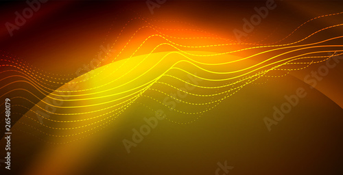 Neon wave background