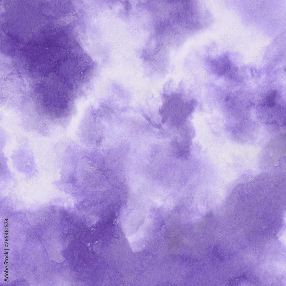 Violet ink and watercolor textures on white paper background. Paint leaks and ombre effects. Hand painted abstract image. Violet ink and watercolor textures on white paper background. Paint leaks and ombre effects. Hand painted abstract image.