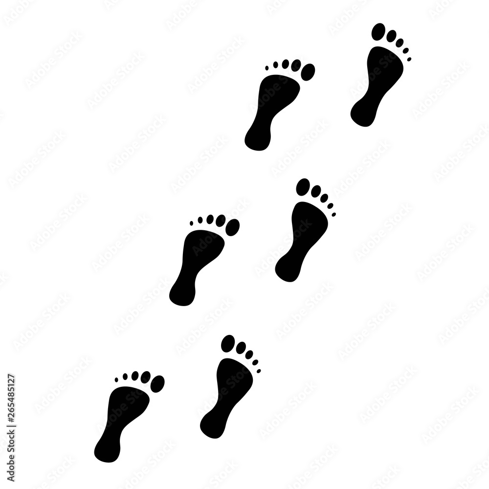 Footprint vector work Footprint vector work