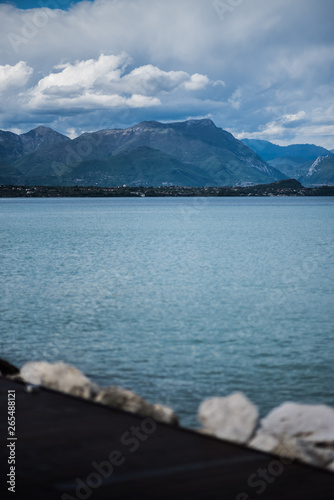 Beautiful italian alpine Lake Garda