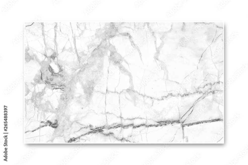 Fototapeta premium White Marble Texture Isolated On White.