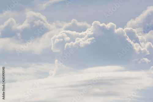white cloud background and texture. strange cloud shape on sky.