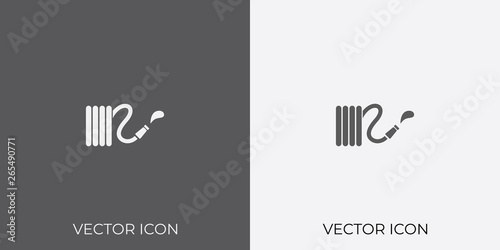 Light & Dark Gray Icon of Pipe hose For Mobile, Software & App.. Eps. 10.