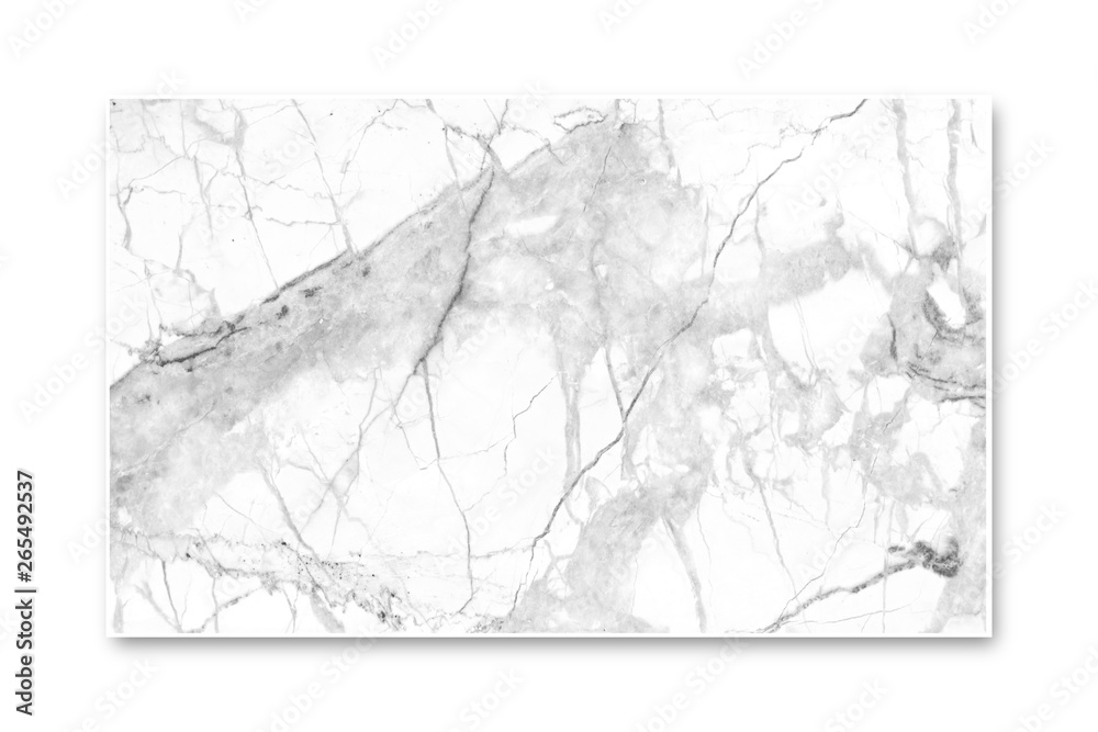 Fototapeta premium Marble texture isolated on white.