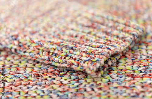 Close up of Texture on Knitted Sweater © Anna Hoychuk