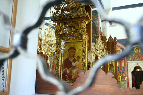 Cuadro en lienzo Monastery Xenophon holidays Mount Athos, Greece
