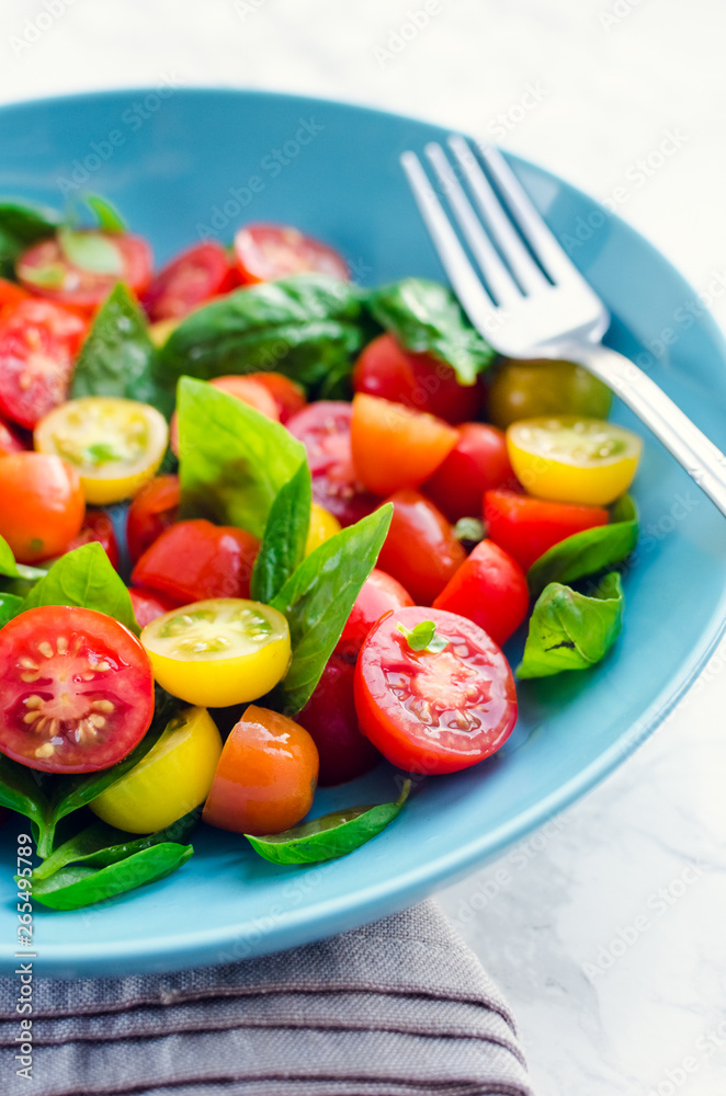 Tomatoes salad with basil Tomatoes salad with basil