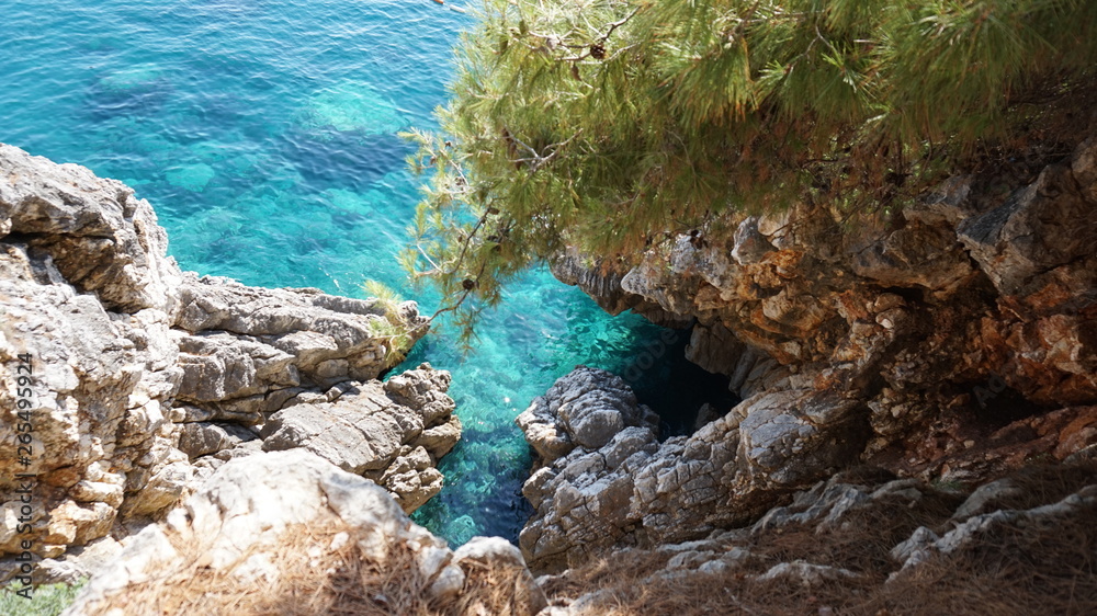 Montenegro nature, sea, St. Stephen's Islan