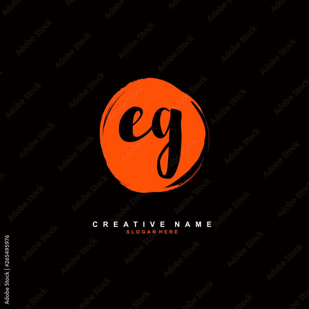 E G EG Initial logo template vector. Letter logo concept E G EG Initial logo template vector. Letter logo concept