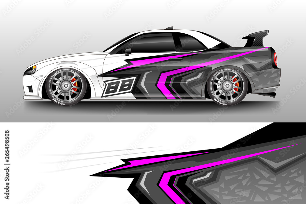 Car wrap design abstract strip and background for Car wrap and vinyl sticker Car wrap design abstract strip and background for Car wrap and vinyl sticker