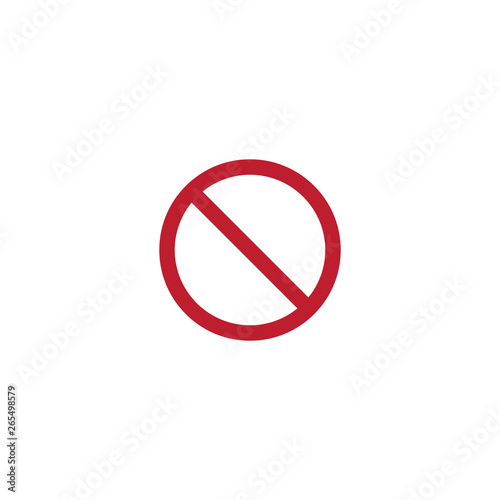 Ban icon vector