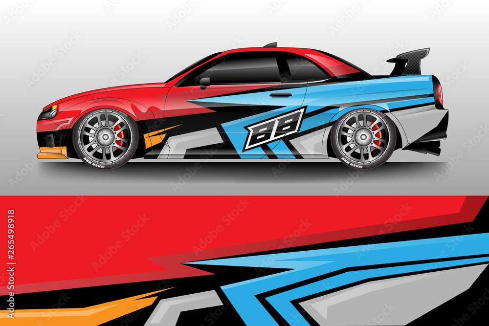 Car wrap design abstract strip and background for Car wrap and vinyl sticker Car wrap design abstract strip and background for Car wrap and vinyl sticker
