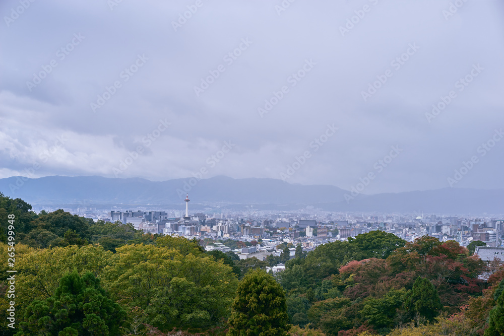 Beautiful landscape scenic of Kyoto city.