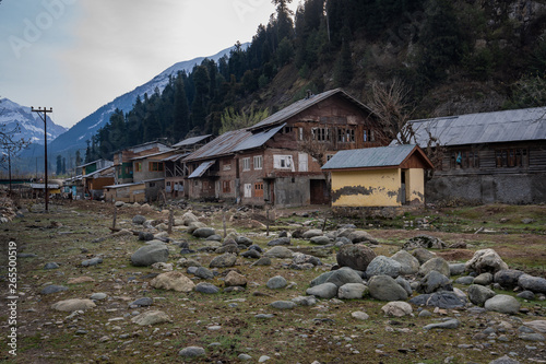 Laripora village at Pahalgam district which is recognized as a paradise on earth is the famous place of travel destination when touring in Jammu and Kashmir state India photo