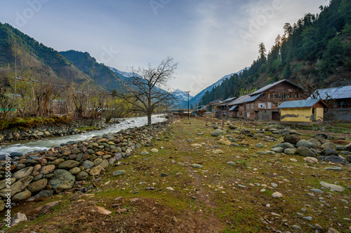 Laripora village at Pahalgam district which is recognized as a paradise on earth is the famous place of travel destination when touring in Jammu and Kashmir state India photo