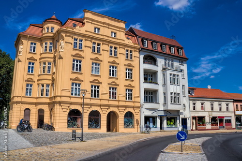 Sanierte Altbauten in Oranienburg, Deutschland