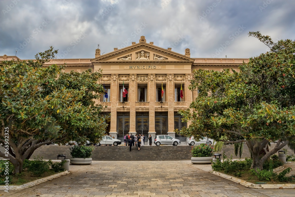 Obraz premium Altes Rathaus von Messina, Sizilien