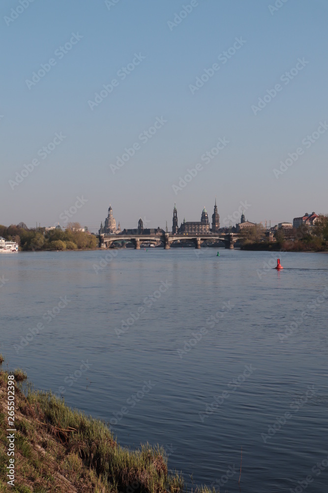 Obraz premium Skyline der Altstadt von Dresden