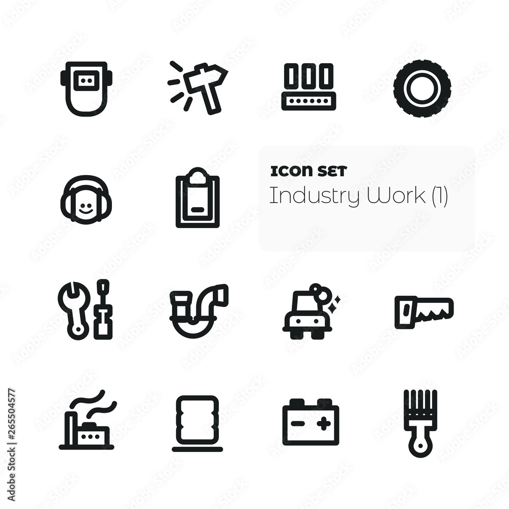 Industry Work (1), vector icon set Industry Work (1), vector icon set
