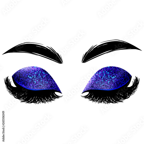 Hand sketched Lashes quote. Calligraphy phrase for beauty salon